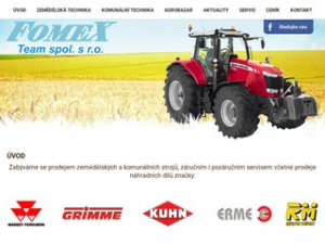 Fomex Team spol. s.r.o. - prodej zemědělské a komunální techniky, agrobazar Brandýs nad Labem